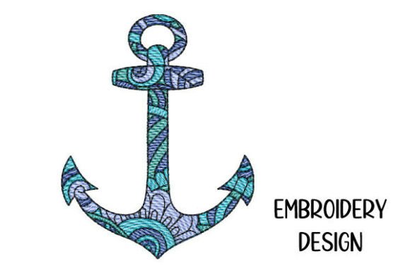 Anchor with Mandala Fill – Embroidery Review