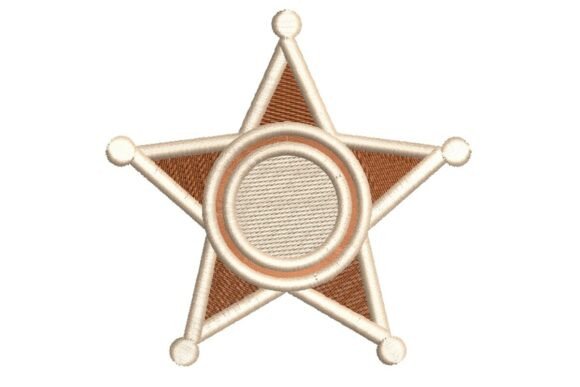 Classic Sheriff Star Badge Embroidery Design Review