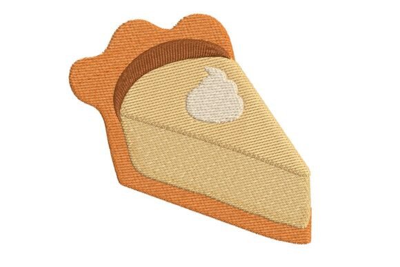 Delicious Pie Slice Embroidery for Seasonal Use
