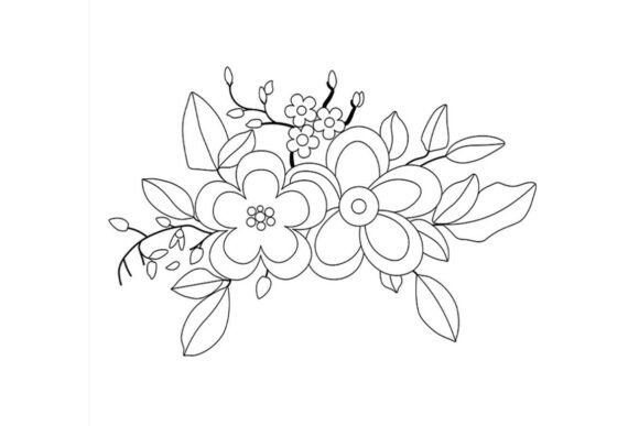 Floral Embroidery and Coloring Template Review