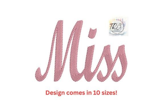 Miss Embroidery Design Fill Stitch Review