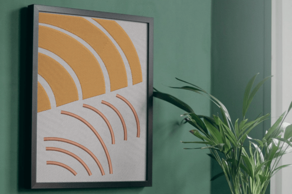 Modern Geometric Arc Embroidery Art Review