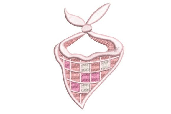 Pink Disco Cowgirl Bandana Embroidery Design