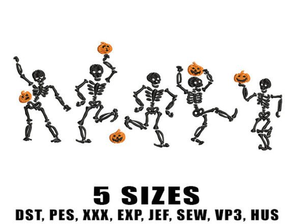 Skeleton Funny Dance Embroidery Design Review