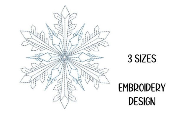 Snowflake Redwork Embroidery Design Review